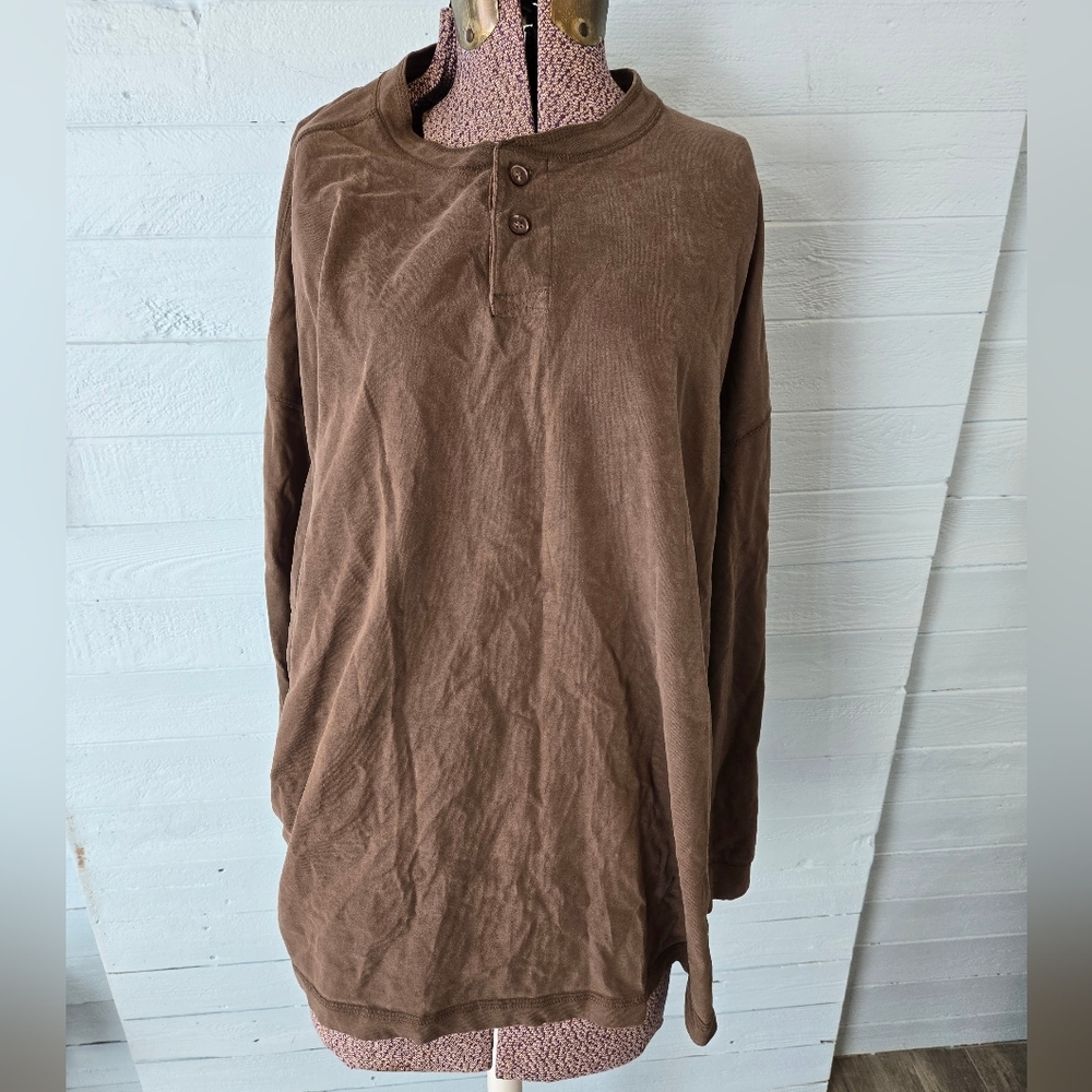 Men's Woodland Trail 2 Button Down Brown Long Sleeve Shirt Size XXL 100% Cotton